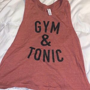 Worn once fitness tank Gym & Tonic